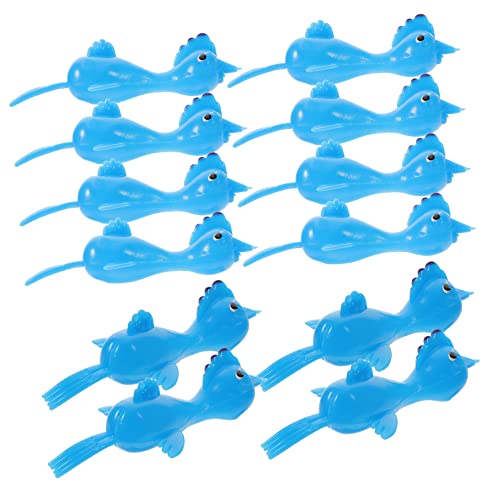 Supvox 20 Stück Katapult Küken Finger Tiere Cartoon Hühnchen Party Finger Lustiges Lustiges Finger Kinderversorgung Flugspiel Stress Entspannungs Vinyl von Supvox