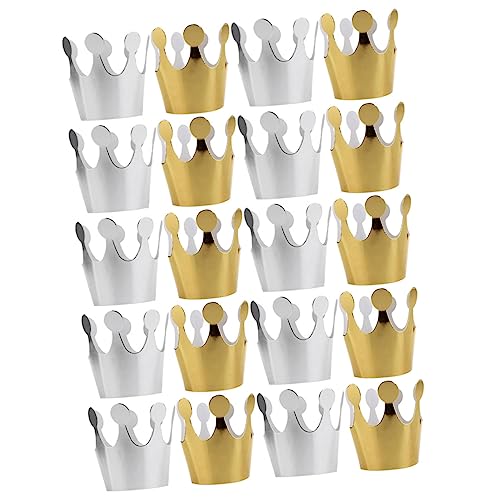 Supvox 20 Stück Kronenhut Geburtstagshut Für Happy Mini Crowns Goldener Geburtstagshut Partyhüte Kindergeburtstag Gold Partyhüte Kopfbedeckung Für Geburtstagsparty Papierhut Mädchen von Supvox