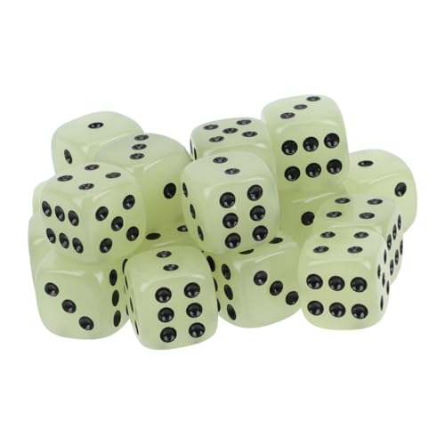 Supvox 20 Stück Leuchtende Kreative Resin Dice für Spaß und Unterhaltung bei Partys Ktvs und Bars für Gesellschaftsspiele und von Supvox