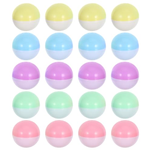 Supvox 20 Stück Macaron Kapseln Für Automaten Wiederverwendbare Kunststoffbehälter Für Süßigkeiten Und Partygeschenke Leere Kugeln Für Automaten von Supvox