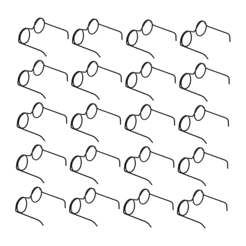 Supvox 20 Stück Mini-Brille Mini-Puppen Gläser Miniaturen Minibrille Für Puppen Minipuppenbrille Puppe Sonnenbrille Puppenbrille Requisite Winzige Brille Metall Black Supvox 20 Stück Mini-Brille Mini-Puppen Gläser Miniaturen Minibrille Für Puppen Minipuppenbrille Puppe Sonnenbrille Puppenbrille Requisite Winzige Brille Metall Black von Supvox