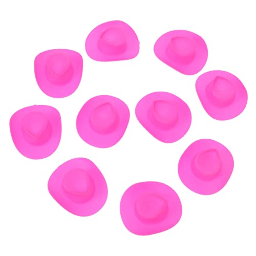 Supvox 20 Stück Mini Cowboy Hüte aus Kunststoff Kleine Hüte für Puppen für DIY Dekoration und Bastelprojekte als Accessoire für Puppen und Kreative Projekte von Supvox