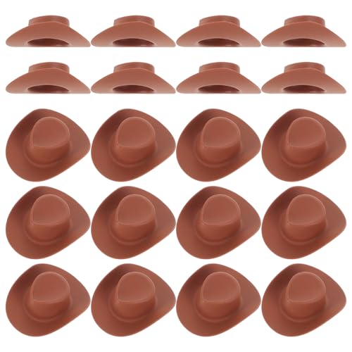Supvox 20 Stück Mini Cowboyhüte Kunststoff Kleine Puppenhüte Miniatur Western Hüte für Puppenhaus Dekoration Rollenspiel Zubehör Karneval Craft Supvox 20 Stück Mini Cowboyhüte Kunststoff Kleine Puppenhüte Miniatur Western Hüte für Puppenhaus Dekoration Rollenspiel Zubehör Karneval Craft von Supvox