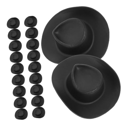 Supvox 20 Stück Mini-Cowboyhut Haar deko plastiktisch Puppen Accessoires Garten puppenhaus deko Erwachsene Kleiner Hut schmücken Party kleine Hüte zum Basteln Mall-Hut Black Supvox 20 Stück Mini-Cowboyhut Haar deko plastiktisch Puppen Accessoires Garten puppenhaus deko Erwachsene Kleiner Hut schmücken Party kleine Hüte zum Basteln Mall-Hut Black von Supvox