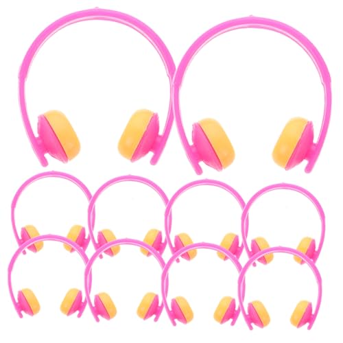 Supvox 20 Stück Mini Headset Dekoration im Design Eines Gelben Headsets Teiliges für Puppenhaus und DIY Accessoires Stabil und Langlebig für Kreative Projekte und Schreibtisch Dekoration von Supvox