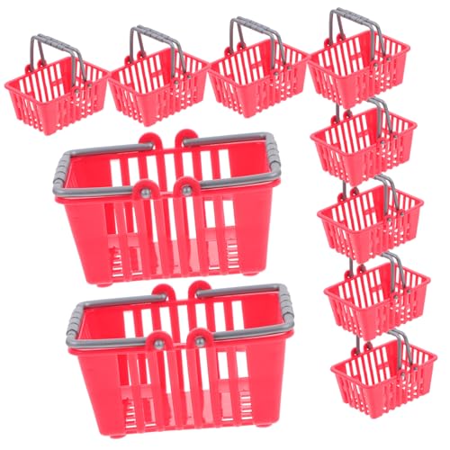 Supvox 20 Stück Mini-einkaufskorb Winzig Kind Kleiner Einkaufskorb Miniatur Lebensmittelgeschäft Mini Körbe Mädchen Stütze Mini-Requisiten-einkaufskorb Rot Plastik Supvox 20 Stück Mini-einkaufskorb Winzig Kind Kleiner Einkaufskorb Miniatur Lebensmittelgeschäft Mini Körbe Mädchen Stütze Mini-Requisiten-einkaufskorb Rot Plastik von Supvox