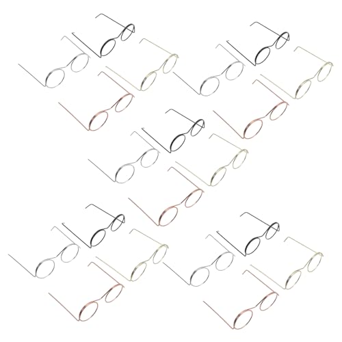 Supvox 20 Stück Mini -rahmenbrille Gläser Lustige Brillenspielzeuge Puppenhausminiaturen Miniatur Bilderrahmen Miniaturen Puppenhauszubehör Miniaturrahmen Mini -glasrahmen Stahldraht Supvox 20 Stück Mini -rahmenbrille Gläser Lustige Brillenspielzeuge Puppenhausminiaturen Miniatur Bilderrahmen Miniaturen Puppenhauszubehör Miniaturrahmen Mini -glasrahmen Stahldraht von Supvox