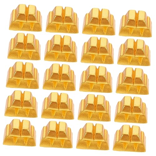Supvox 20 Stück Miniaturmodelle Teiliges aus Goldenen Ziegeln für Puppenhaus Dekoration Realistische Accessoires für DIY Szenen und Kreative Bastelprojekte für Heim und Büro Supvox 20 Stück Miniaturmodelle Teiliges aus Goldenen Ziegeln für Puppenhaus Dekoration Realistische Accessoires für DIY Szenen und Kreative Bastelprojekte für Heim und Büro von Supvox