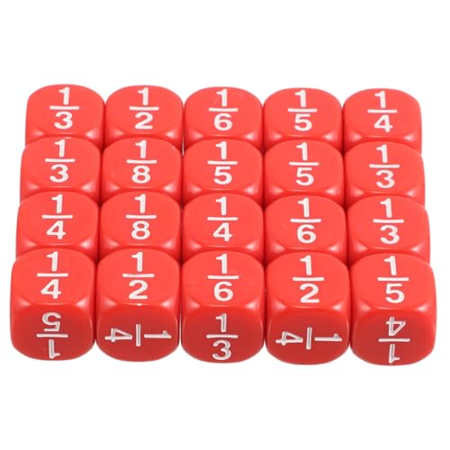 Supvox 20 Stück Polyedrische Bruchwürfel Pädagogische Mathewürfel für Unterricht für Homeschooling und Klassenzimmeraktivitäten Supvox 20 Stück Polyedrische Bruchwürfel Pädagogische Mathewürfel für Unterricht für Homeschooling und Klassenzimmeraktivitäten von Supvox