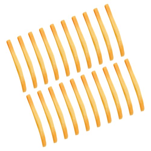 Supvox 20 Stück Pommes Frites Modell Essen Party Dekorationen Küchensimulation Fast Food Simulation Küche Essen Realistische Gefälschte Lebensmittel Künstliche Lebensmittel Schokolade von Supvox