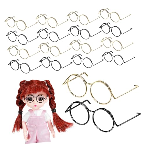 Supvox 20 Stück Puppenbrille tragen Puppe Tiny Brille Doll Zubehör Umrandete Puppensonnenbrille winzig Puppenzubehör gläser Miniaturbrillen für Puppen Metallbrille Kupfer Supvox 20 Stück Puppenbrille tragen Puppe Tiny Brille Doll Zubehör Umrandete Puppensonnenbrille winzig Puppenzubehör gläser Miniaturbrillen für Puppen Metallbrille Kupfer von Supvox