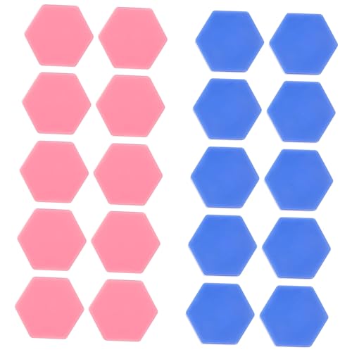 Supvox 20 Stück Schachfiguren für Brettspiele Große Spielsteine für Schach und Andere Gesellschaftsspiele Blaue und Figuren von Supvox