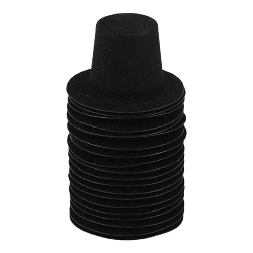 Supvox 20 Stück Schneemann Mützen Dekorationen Mütze Zylinder Hüte Ding Weich Miniatur Puppenzubehör Vorabend Für Accessoires Schneemänner Basteln Winzige Accessoires Klein von Supvox