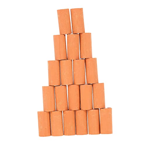 Supvox 20 Stück Simulierte Bausteine -Landschaft Ziegel Für Den Garten Mini-Steine Kleine Ziegel Für Garten Miniaturziegel Miniatur-ziegelmodelle Mini-bausteine Rot Ton von Supvox