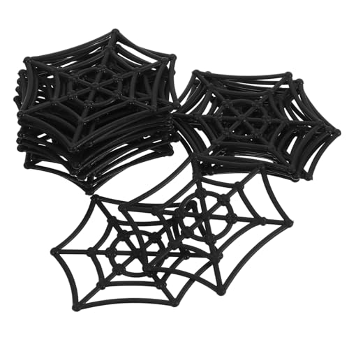 Supvox 20 Stück Teiliges Halloween Spinnennetz Realistisches Kunststoff Spinnennetz Gruselige Partydeko für Innen und Außen für Halloween Partys Spukhaus und Escape Rooms von Supvox
