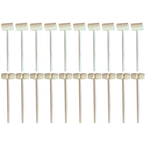 Supvox 20 Stück Teiliges Holzklopfer Mini Hammer Glatte Oberfläche Vielseitig für DIY Basteln Kuchenmallet und Pädagogisches Holzspielzeug für Jungen und Mädchen Supvox 20 Stück Teiliges Holzklopfer Mini Hammer Glatte Oberfläche Vielseitig für DIY Basteln Kuchenmallet und Pädagogisches Holzspielzeug für Jungen und Mädchen von Supvox