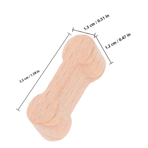 Supvox 20 Stück Teiliges Holzschienen Verbinder Stabile Holzeisenbahn Gleisverbinder mit Hundeknochen Form Leichtes DIY Zubehör für Kreative Kompatibel mit Holzbahn Schienen von Supvox
