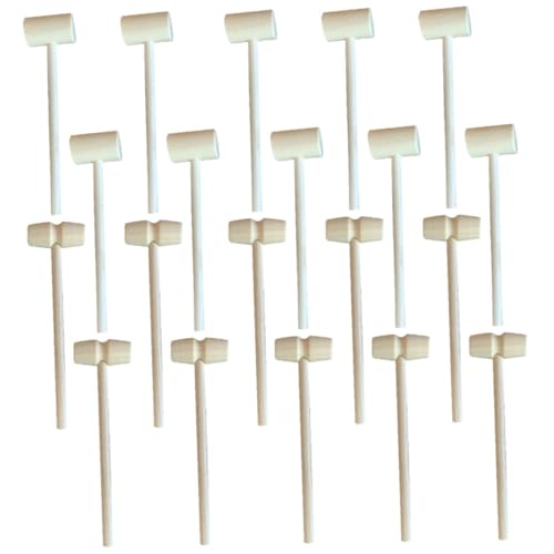 Supvox 20 Stück Teiliges Holzspielzeug Hammer Mini Holzhammer für Sicherer Glatter Holzklopfer Vielseitig für DIY Kuchen und Ostereier Lernspielzeug für Jungen und Mädchen Supvox 20 Stück Teiliges Holzspielzeug Hammer Mini Holzhammer für Sicherer Glatter Holzklopfer Vielseitig für DIY Kuchen und Ostereier Lernspielzeug für Jungen und Mädchen von Supvox