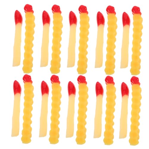 Supvox 20 Stück Teiliges Künstliche Pommes Frites aus PVC Realistische Simulation mit Gewelltem und Glattem Design für Foto Requisite Restaurant Deko Langlebig und Sicher Supvox 20 Stück Teiliges Künstliche Pommes Frites aus PVC Realistische Simulation mit Gewelltem und Glattem Design für Foto Requisite Restaurant Deko Langlebig und Sicher von Supvox
