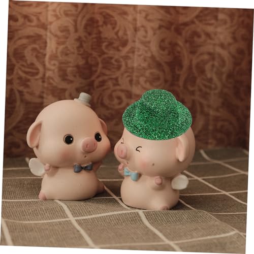 Supvox 20 Stück Teiliges Mini Jazz Hüte Grün Miniatur Puppenhüte für DIY Bastelprojekte Weiche Dekorative Partyhüte Vielseitig für Puppenhaus und Kreative Handarbeiten von Supvox