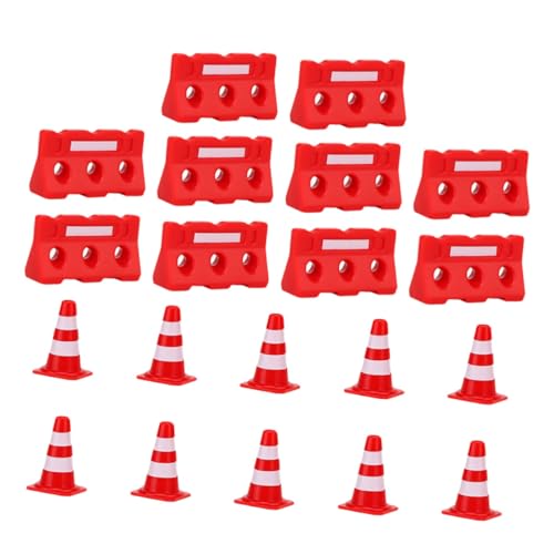 Supvox 20 Stück Teiliges Mini Verkehrskegel mit Roten Leitkegeln und Zaunelementen Pädagogisches Verkehrszeichen Verkehrssicherheit und Kognitiven Entwicklung Supvox 20 Stück Teiliges Mini Verkehrskegel mit Roten Leitkegeln und Zaunelementen Pädagogisches Verkehrszeichen Verkehrssicherheit und Kognitiven Entwicklung von Supvox