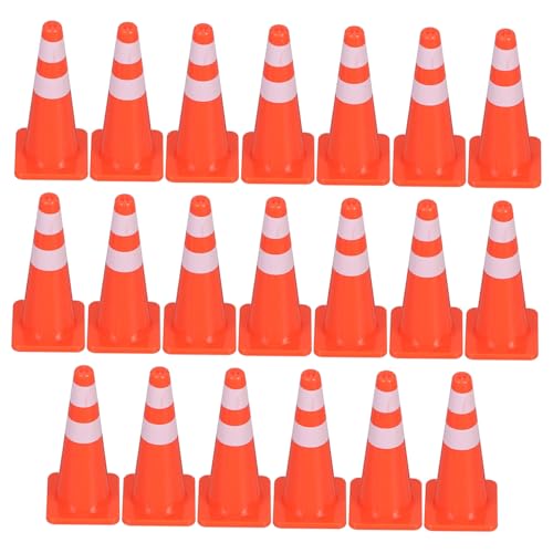 Supvox 20 Stück Teiliges Mini Verkehrsleitkegel Set aus Kunststoff Lernspielzeug für Spielerisches Erkennen von Straßenverkehrszeichen Vielseitig für Eltern Junge Mädchen Aktivitäten und Supvox 20 Stück Teiliges Mini Verkehrsleitkegel Set aus Kunststoff Lernspielzeug für Spielerisches Erkennen von Straßenverkehrszeichen Vielseitig für Eltern Junge Mädchen Aktivitäten und von Supvox