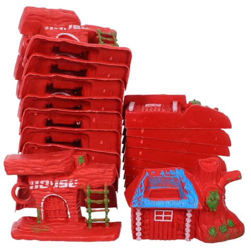 Supvox 20 Stück Teiliges Miniatur Realistische Holzhäuser für DIY Gartenhaus Basteln Mikro Landschaft Sandtisch Dekoration Puppenhaus Zubehör von Supvox