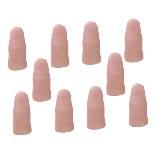 Supvox 20 Stück Teiliges Realistische Fake Finger und Daumenspitzen aus Vinyl Natürliche Farbe und Falten Weiche Bühnenrequisiten für Kostüme Cosplay Halloween und Theateraufführungen Supvox 20 Stück Teiliges Realistische Fake Finger und Daumenspitzen aus Vinyl Natürliche Farbe und Falten Weiche Bühnenrequisiten für Kostüme Cosplay Halloween und Theateraufführungen von Supvox