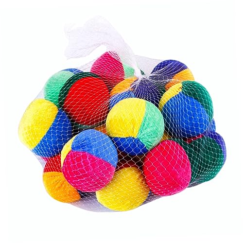 Supvox 20 Stück Teiliges Set Bunte Jonglierbälle für Wurfspielzeug für Draußen Fördert Geschicklichkeit und Spaß Beim Zufällige Farbe Zufällige Farbe von Supvox