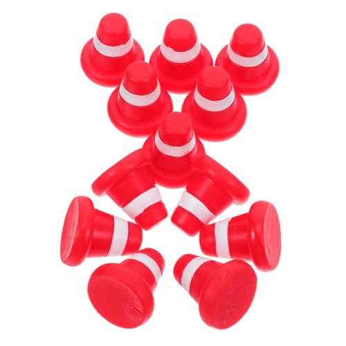 Supvox 20 Stück Teiliges Spielset mit Realistischen Verkehrshütchen für Kreative Miniaturszenen Bürodekoration und Pädagogische Spielsachen von Supvox
