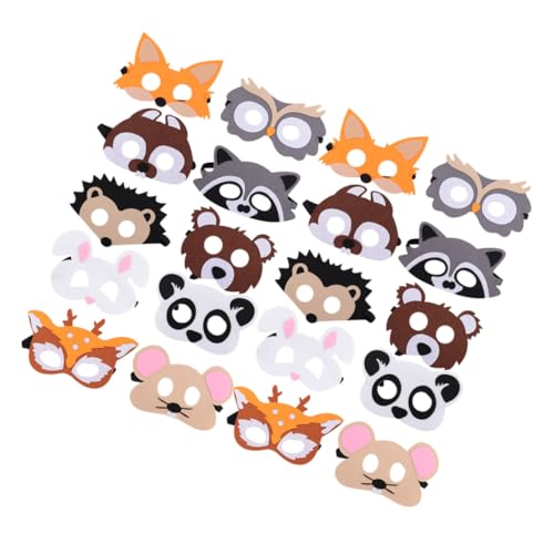 Supvox 20 Stück Teiliges Tiermasken Set aus Filz für Dekorative Halbmaske für Kostümparty und Rollenspiele für Geburtstagsfeiern Halloween und Schulaufführungen Supvox 20 Stück Teiliges Tiermasken Set aus Filz für Dekorative Halbmaske für Kostümparty und Rollenspiele für Geburtstagsfeiern Halloween und Schulaufführungen von Supvox