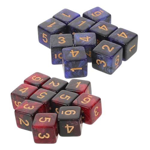 Supvox 20 Stück Teiliges Würfelset Schimmernde Zweifarbige Acrylwürfel mit Sternenhimmel-Design Nummerierte Würfel für Brettspiele Tabletop Rpgs Wargaming Partyspiele Kompakt und Supvox 20 Stück Teiliges Würfelset Schimmernde Zweifarbige Acrylwürfel mit Sternenhimmel-Design Nummerierte Würfel für Brettspiele Tabletop Rpgs Wargaming Partyspiele Kompakt und von Supvox