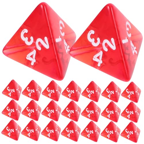 Supvox 20 Stück Tragbare Würfel 4-seitiger Würfel D4 Würfel Tisch Würfel Spiel Würfel Spots-würfelspiel Flecken Klare Leere Würfel Einseitig Acryl Rot Supvox 20 Stück Tragbare Würfel 4-seitiger Würfel D4 Würfel Tisch Würfel Spiel Würfel Spots-würfelspiel Flecken Klare Leere Würfel Einseitig Acryl Rot von Supvox