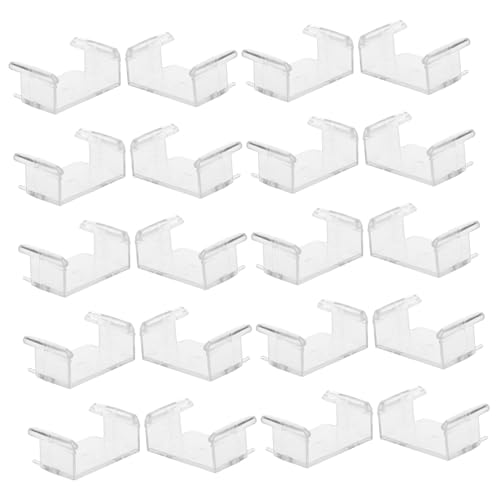 Supvox 20 Stück Transparente Fixierungselemente Zubehör für Montage von Zuverlässige Verbindungselemente für Kreative Spielumgebungen Supvox 20 Stück Transparente Fixierungselemente Zubehör für Montage von Zuverlässige Verbindungselemente für Kreative Spielumgebungen von Supvox