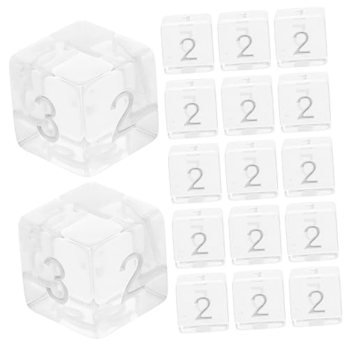 Supvox 20 Stück Würfel -Brettspielzubehör Partywürfel Zahlenwürfel Unterhaltungswürfel polyedrische Würfel Partyspielwürfel Acryl Transparent Supvox 20 Stück Würfel -Brettspielzubehör Partywürfel Zahlenwürfel Unterhaltungswürfel polyedrische Würfel Partyspielwürfel Acryl Transparent von Supvox
