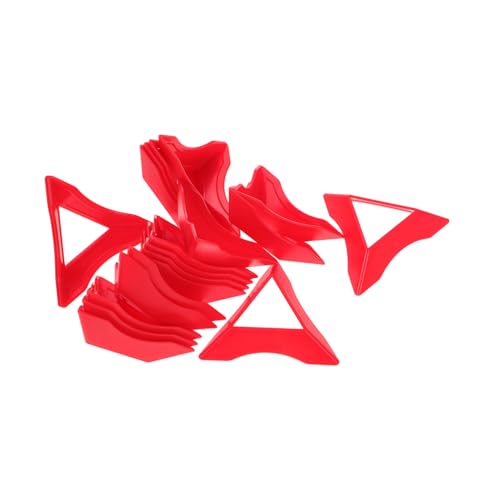 Supvox 20 Stück Würfelhalter Puzzle Würfelbasen Würfel Spielzeugständer Würfel Bauwürfel Puzzle Würfel Display Basis Würfelhalter Rahmen Würfelstativ Ständer Würfel Display Stativ Rot von Supvox