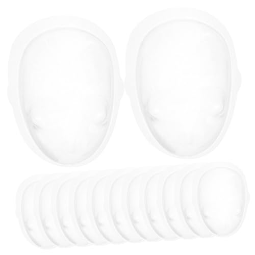 Supvox 20 Stück Zubehör Für Puppenmasken Mini Gesicht Puppen Basteln Bastelzubehör Selber Machen Puppe DIY Maske Puppenzubehör Puppenorganisator Puppen-DIY-Masken Displayabdeckung Plastik von Supvox