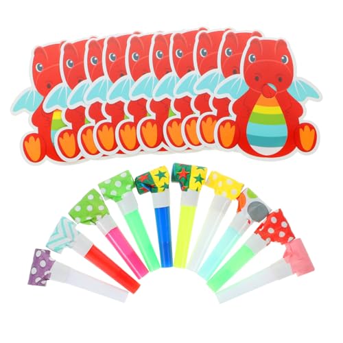 Supvox 20 Stück lustige Partygänger party zubehör partyzubehör lustiges reluval lustige hupe lustige Partypfeife lustige Party-Blowouts Krachmacher platzt Plastik von Supvox