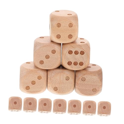 Supvox 20 Stücke Würfel Party Zubehör Plain Mini Seitige D6 Sechs Für Holz Supvox 20 Stücke Würfel Party Zubehör Plain Mini Seitige D6 Sechs Für Holz von Supvox