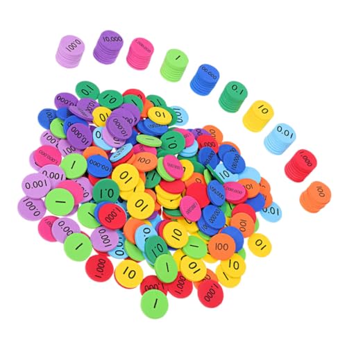 Supvox 200 Stück Denkspiel Mathe-zähler Für Grundschüler Mathematikbedarf Für Die Grundschule Mathezähler Für Platzwertscheiben Zählchips Für Grundmathematik Mathe-zählchips Eva von Supvox