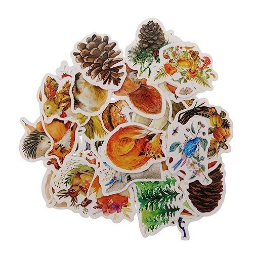 Supvox 205 Stück Graffiti Aufkleber DIY Aufkleber Herbst Aufkleber Scrapbook Aufkleber Bastelaufkleber DIY Deko Aufkleber Ahornblätter Aufkleber Geschenkverpackungsaufkleber Deko von Supvox