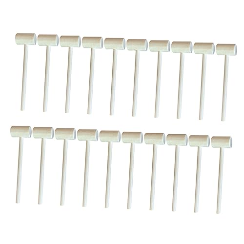 Supvox Handgefertigte Mini-hämmer 20er-Pack Lernspielzeug Sichere Holzhämmer Für Jungen Und Mädchen Feinmotorik-koordination von Supvox