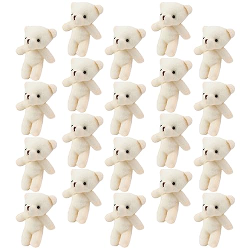 Supvox 20Stücke Mini Bär Figuren Süße Deko Anhänger für Kreative Bastelprojekte Tragbar Leicht und Vielseitig Einsetzbar Kindergeburtstage und DIY Dekorationen von Supvox
