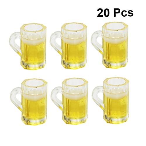 Supvox 20Stücke Mini Bierglas für Bierkrüge aus Hochwertigem Harz Zubehör für Spielhäuser und Mini Szenen Dekoration und Kreative DIY Projekte Supvox 20Stücke Mini Bierglas für Bierkrüge aus Hochwertigem Harz Zubehör für Spielhäuser und Mini Szenen Dekoration und Kreative DIY Projekte von Supvox