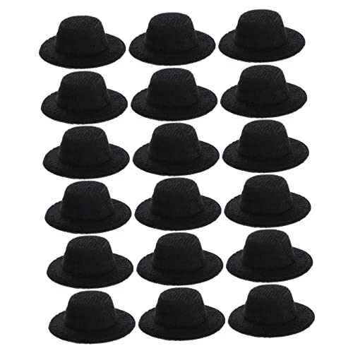Supvox 20Stücke Mini Schwarze Formale Hüte Für Puppen Jazz Hüte Als DIY Zubehör Für Puppen Bastelprojekte Und Festliche Anlässe Supvox 20Stücke Mini Schwarze Formale Hüte Für Puppen Jazz Hüte Als DIY Zubehör Für Puppen Bastelprojekte Und Festliche Anlässe von Supvox