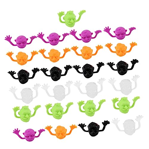 Supvox 20Stücke Teiliges Halloween Fingerpuppen Mit Gruseligen Köpfen Kreatives Für Partydekoration Hautfreundlich Und Wiederverwendbar Für Unvergessliche Halloween von Supvox