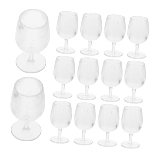 Supvox 20Stücke Weinbecher Dekorative Mikro Kelche Für Puppenhaus Zubehör DIY Mini Tassen Zum Basteln Realistische Requisiten Für Kreative Projekte von Supvox
