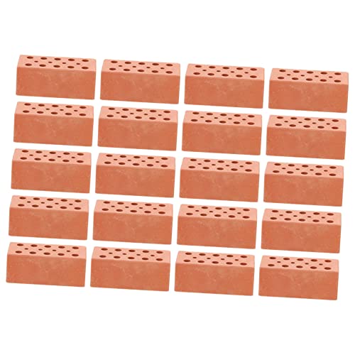 Supvox 20Stücke Ziegelmodell Für DIY Dekoration Robuste Miniaturziegel Für Modellbau Puppenhäuser Und Kreative Projekte Für Themenpartys Und Kinderzimmergestaltung von Supvox
