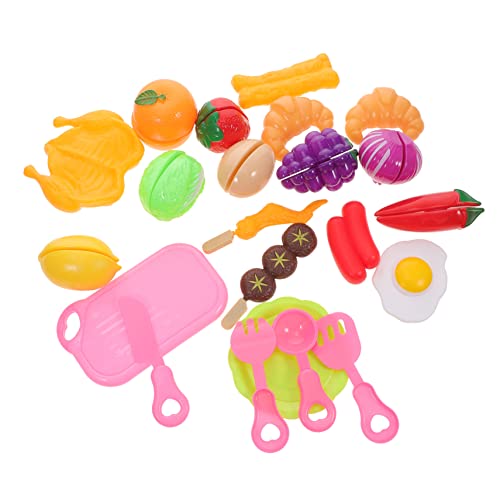 Supvox 23Stücke Teiliges Küchenzubehör Spielzeugset Für Gemüse Schneide Set Pädagogisches Für Kleine Schneidebrett Und Lebensmittelattrappen Supvox 23Stücke Teiliges Küchenzubehör Spielzeugset Für Gemüse Schneide Set Pädagogisches Für Kleine Schneidebrett Und Lebensmittelattrappen von Supvox