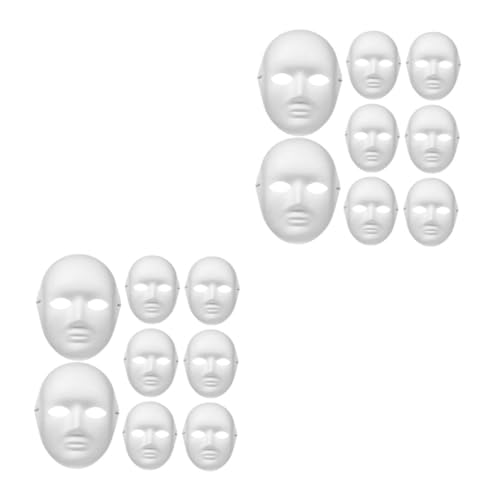 Supvox 24 Stck Teiliges DIY Halloween Masken Weibliche Gesichtsform Weiße Papiermaske zum Bemalen Atmungsaktiv Gruseliges Design für Kostümpartys Karneval Hip Hop Tanz und Maskenball Supvox 24 Stck Teiliges DIY Halloween Masken Weibliche Gesichtsform Weiße Papiermaske zum Bemalen Atmungsaktiv Gruseliges Design für Kostümpartys Karneval Hip Hop Tanz und Maskenball von Supvox